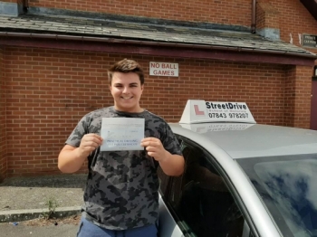 Congratulations to 'Jack Huxham' who passed his driving test at Trowbridge DTC, we are ALL delighted for you.<br />
<br />
Congratulations from your instructor 'Roger' and ALL of us at StreetDrive (School of Motoring), may we wish you many years of safe driving - Passed Monday 5th August 2019.
