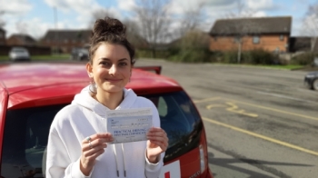 A happy day for Amy Gupta, who passed her driving test today at Trowbridge. 1st attempt, just 4 driving faults, an excellent drive. <br />
<br />
Congratulations Amy, from Roger your instructor and all at StreetDrive, Enjoy!<br />
<br />
Passed Friday 4th March 2022.