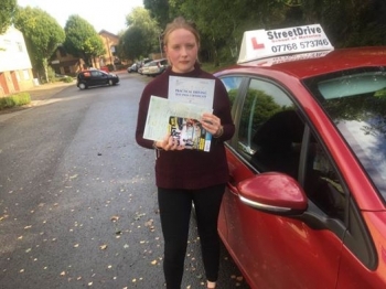 Congratulations to Bethan Pearce who passed her driving test today at Chippenham DTC 1st Time just TWO driving faults fantastic news<br />
<br />

<br />
<br />
Well done from your instructor Colin and ALL of us at StreetDrive School of Motoring may we wish you many years of safe driving - Passed Monday 18th September 2017