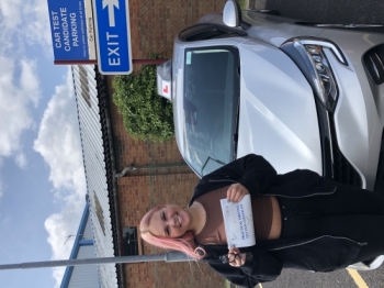 I felt confident and comfortable whilst driving. Louise is a lovely driving instructor! I passed second time with 3 minors!! <br />
<br />
I’m very happy and would highly recommend. Passed Tuesday 16th August 2021.