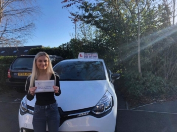 I passed '1st' Attempt and would highly recommend this driving school, 'Louise' was an amazing instructor! Being a nervous driver she made me feel at ease and was really patient with any problems I faced. <br />
<br />
Great value for money and really flexible, always able to fit you in her busy schedule :) thank you - Passed Monday 28th January 2019.