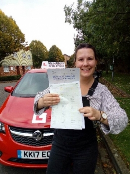 Passed with “ZERO” Driving Faults <br />
<br />
I learnt to drive with Andy' and passed with zero faults. I was a very nervous driver and Andy has been excellent in keeping me calm and positive. <br />
<br />
'Andy' clearly explains everything and I would recommend him to absolutely everyone. Thanks Andy! Emily Davies - Passed 22nd October 2019.