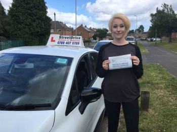 Delighted for Imogen Waring who passed her driving test today at Poole DTC 1st Attempt just FOUR driving faults<br />
<br />

<br />
<br />
Well done from your instructor Louise and ALL of us at StreetDrive School of Motoring may we wish you many years of safe driving - Passed Thursday 15th June 2017