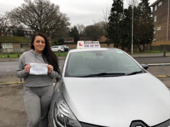 Delighted for “Lacey Smith' who passed her driving test today at Poole DTC, just “FIVE” driving faults, very well done, fantastic news.<br />
<br />
Congratulations from your instructor 'Shaun Street' and ALL of us at StreetDrive (School of Motoring), may we wish you many years of safe driving - Passed Thursday 24th January 2019.