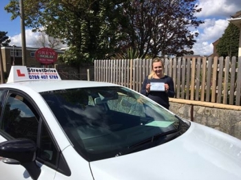 Delighted for Lauren Carroll who passed her driving test today at Poole DTC 1st Attempt such great news<br />
<br />

<br />
<br />
Well done from your instructor Louise and ALL of us at StreetDrive School of Motoring may we wish you many years of safe driving - Passed Wednesday 26th April 2017